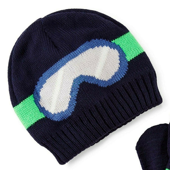 Carters Fleece-Lined Ski Goggles Hat